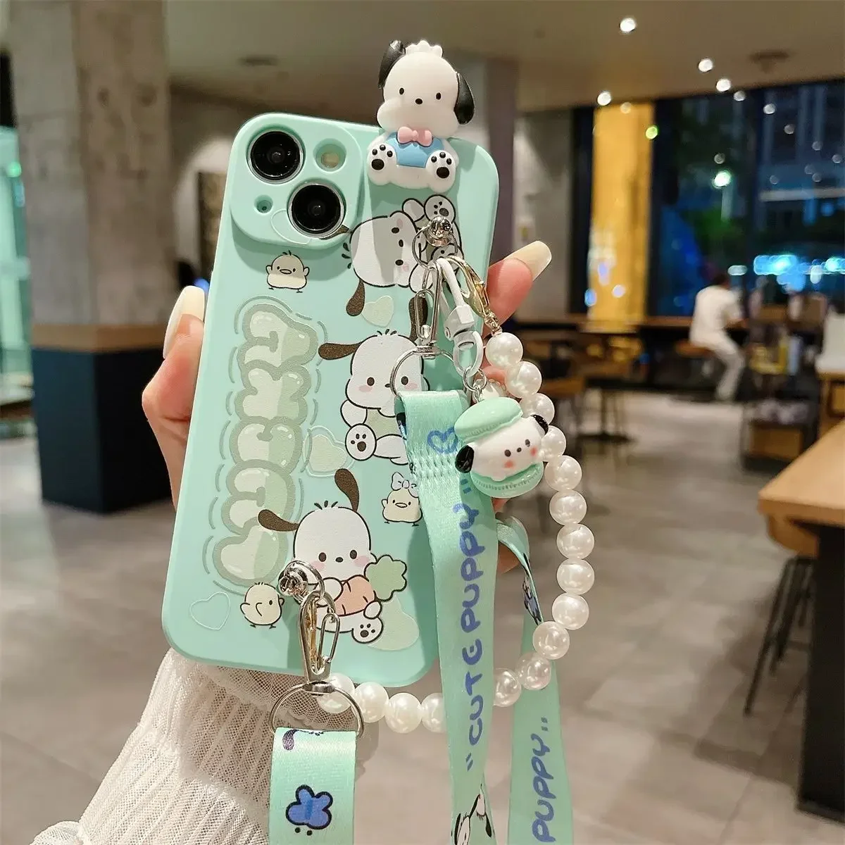 Sanrio Cinnamoroll почтовые Симпатичные чехлы для телефонов iPhone 16 15 14 13 12 11 Pro Max Mini XR XS MAX 8X7