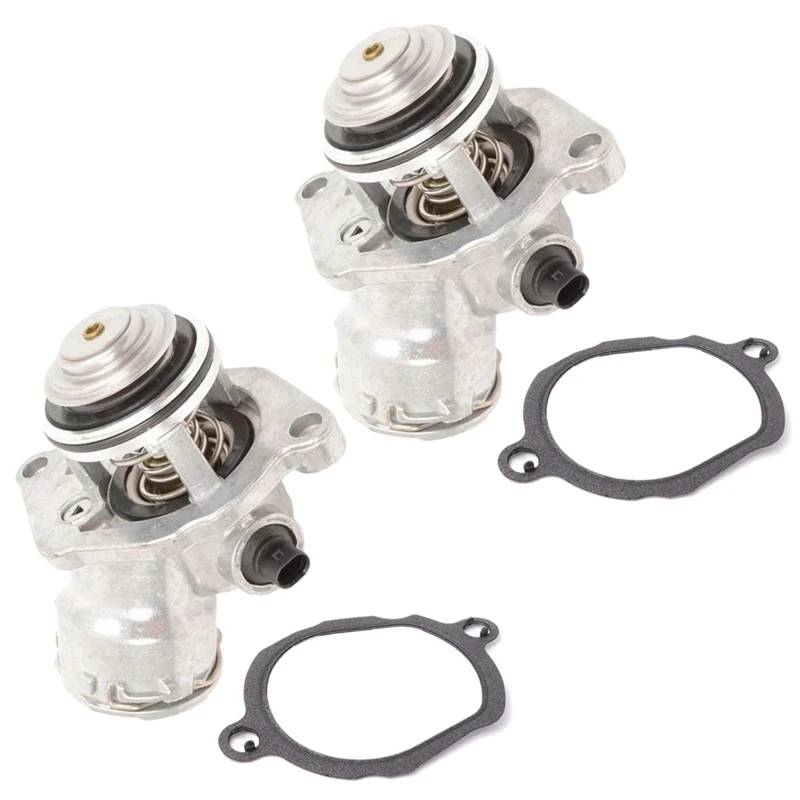 

2X 2722000015 Car Engine Coolant Thermostat Assembly For Mercedes ML350 C300 C350 E350 R350 C280 2722000415 2722000115