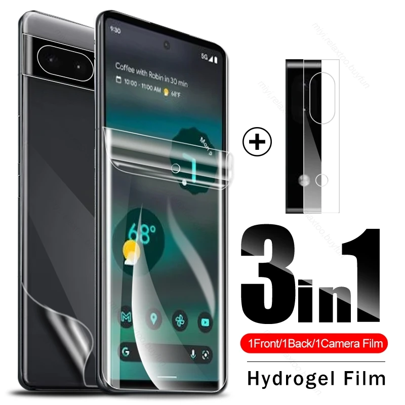 

1-To-3 Передняя Задняя мягкая Гидрогелевая пленка для Google Pixel 6A 6 A A6 стекло для камеры Goo Gle Pixel6a Pixel6 Pro фотопленка для защиты экрана