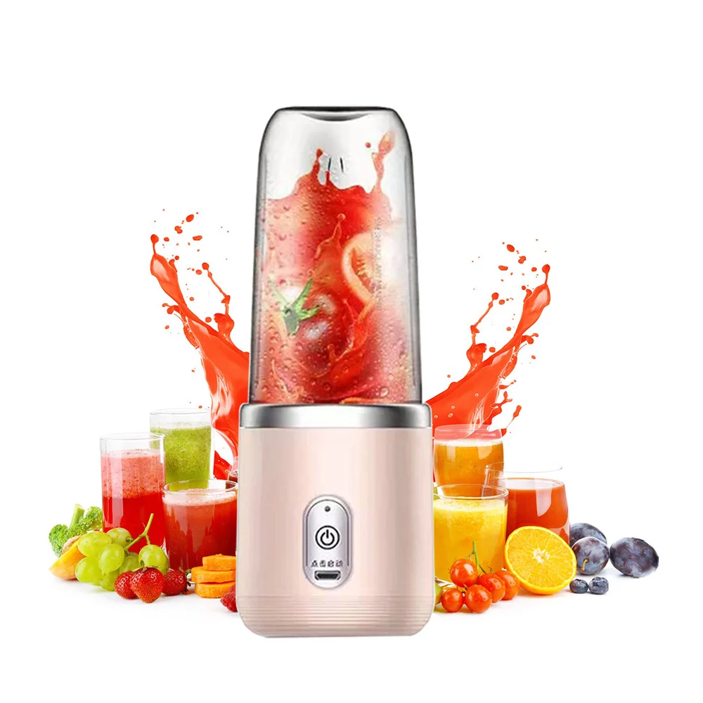 

6 Blade Portable Blender Mini Electric Juicer Cup For Travel 400Ml Portable Juicer Mixer Usb Fresh Fruit Juice Blender Smoothie