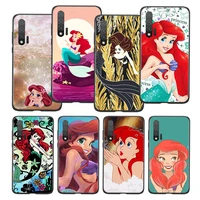 the little mermaid lovely for huawei nova 9 8i 8 7 6 se 7i 5t 5i 3i 3e 3 2i pro black silicone soft phone shell case capa