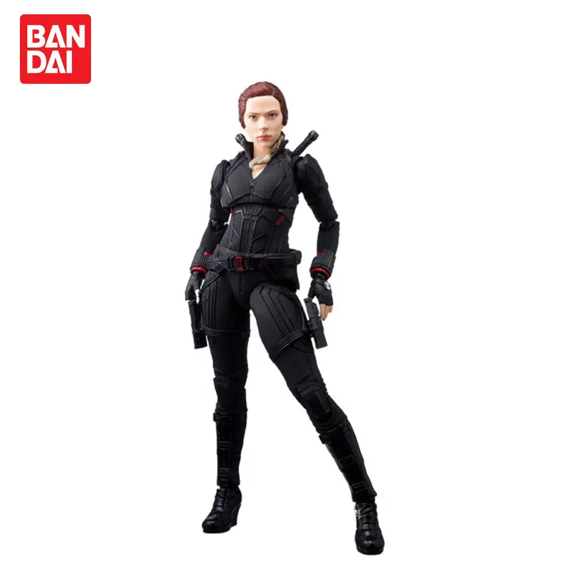 

Bandai Original Authentic Assembled Model SHF Avengers：Endgame Black Widow Anime Action Figures Model Toys Gifts for Children