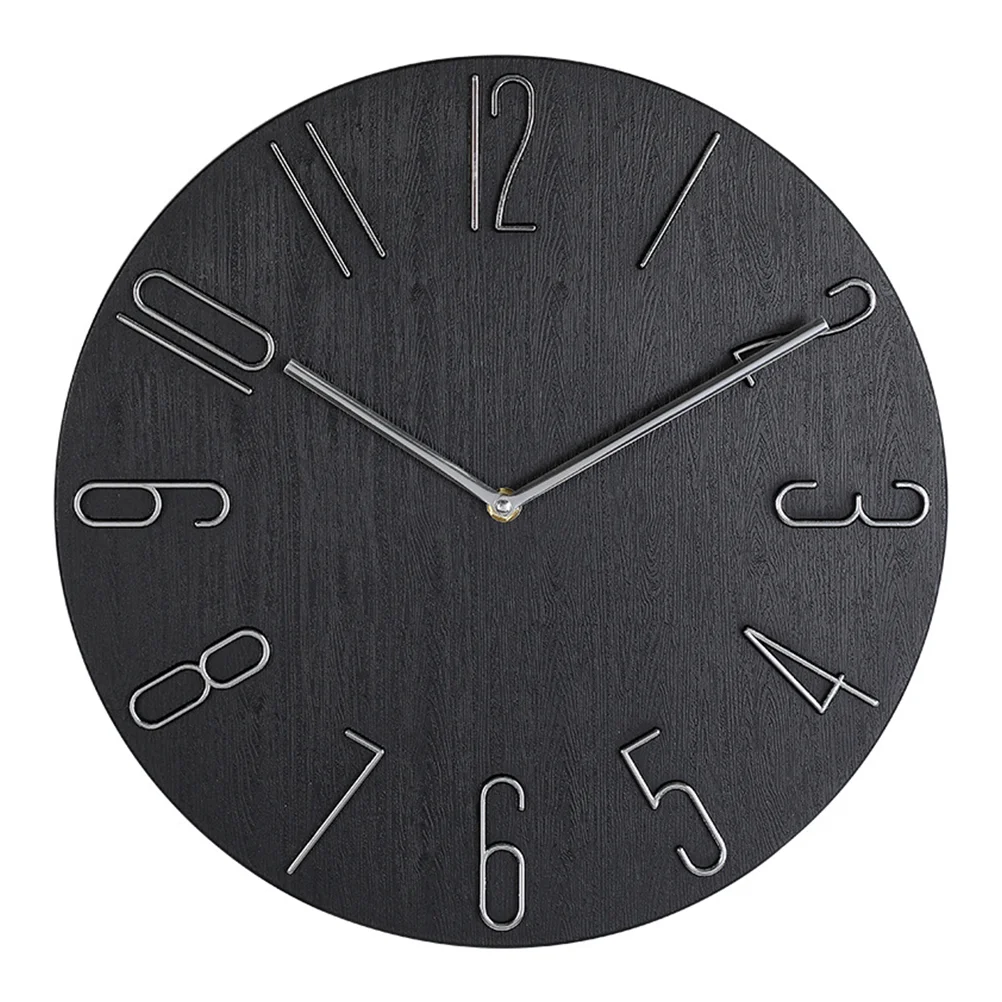 

Wall Clock Clocks Large Modern Rustic Decorative Kitchen Bedroom Village Home Ornament Room Living Unique Round Decor