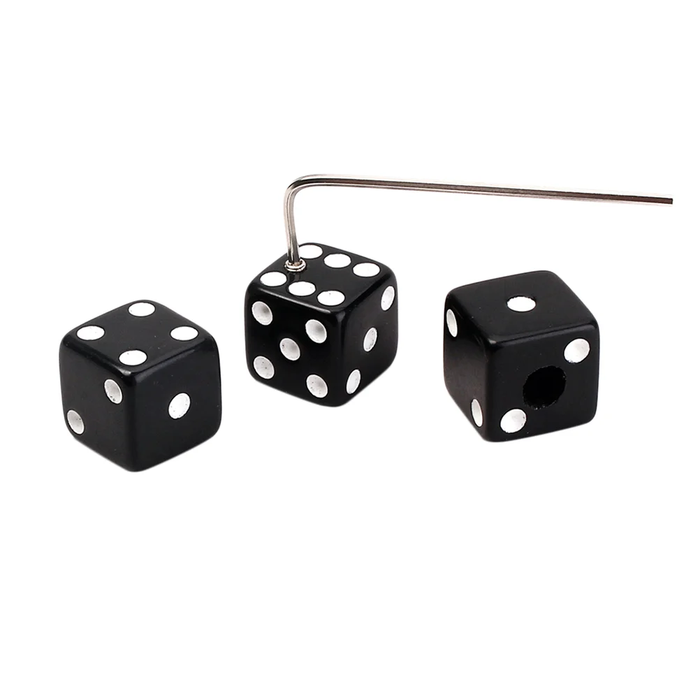 

Dice Shaped Control Knobs Fit Split Shaft Guitars (Black)