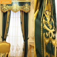 european style luxury curtains for living room bedroom luxury french jacquard curtains for high end villas curtains and valance