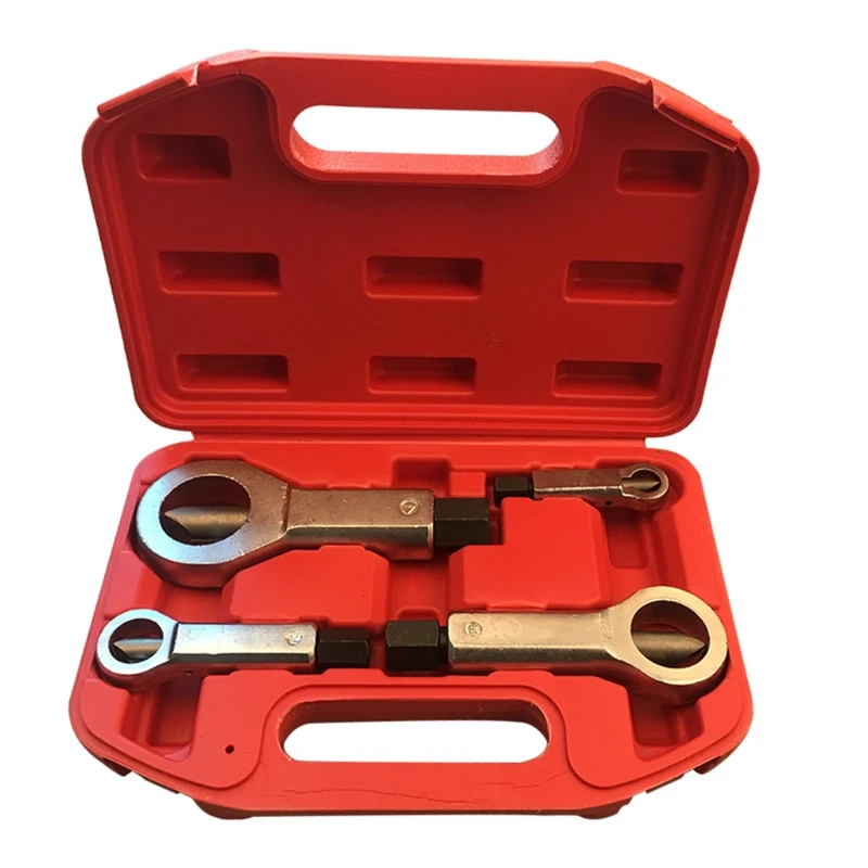 

Heavy Duty Tool Nut Splitting Wrench Screw Cracking Spanner Set Adjustable Damaged Nut Remove Extractor Rust-Resistant