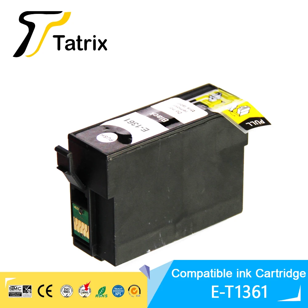 

Tatrix 136 T1361 Premium Compatible Black Inkjet Ink Cartridge for Epson Workforce K101 K201 K301 Printer