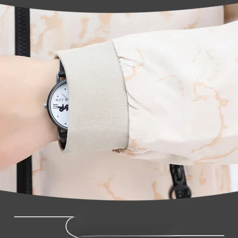 Весенне-осенний кардиган с круглым вырезом фонариком длинным рукавом карманами