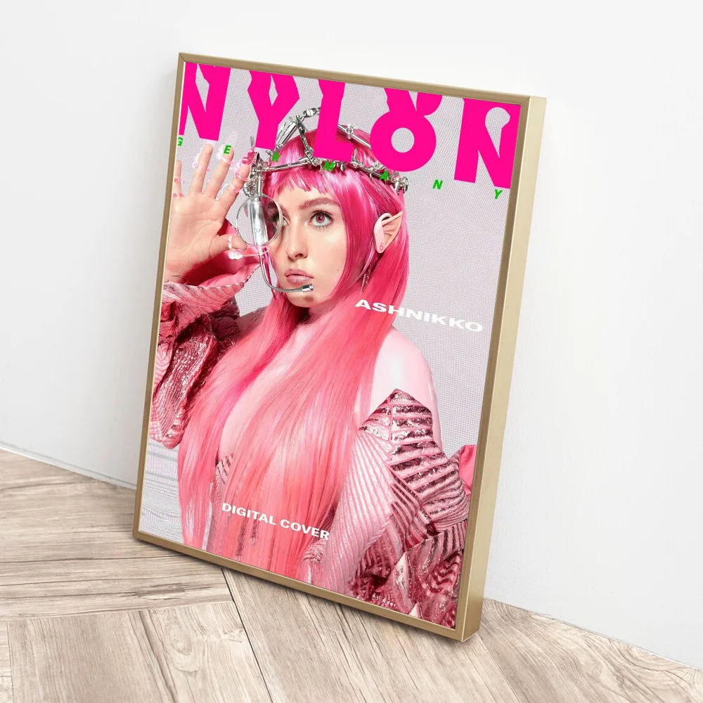 A-Ashnikko аниме постеры липкие белые бумажные наклейки DIY комната бар кафе Kawaii декор