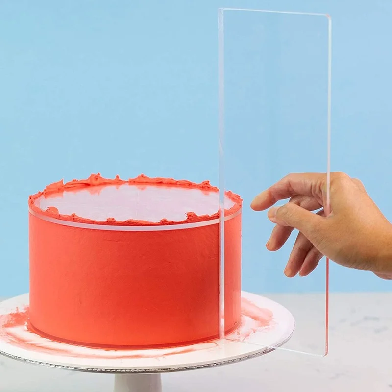 

Acrylic Cake Cream Scraper Cake Making Scraper Transparent Rectangular Cake Baking Tool Cake Decorating Tools Kitchen Gadgest