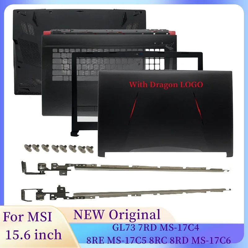 

Чехол для 15,6-дюймового ноутбука MSI GL73 7RD MS-17C4 8RE MS-17C5 8RC 8RD, задняя крышка ЖК-дисплея/Передняя панель/петли/Упор для рук/Нижняя крышка