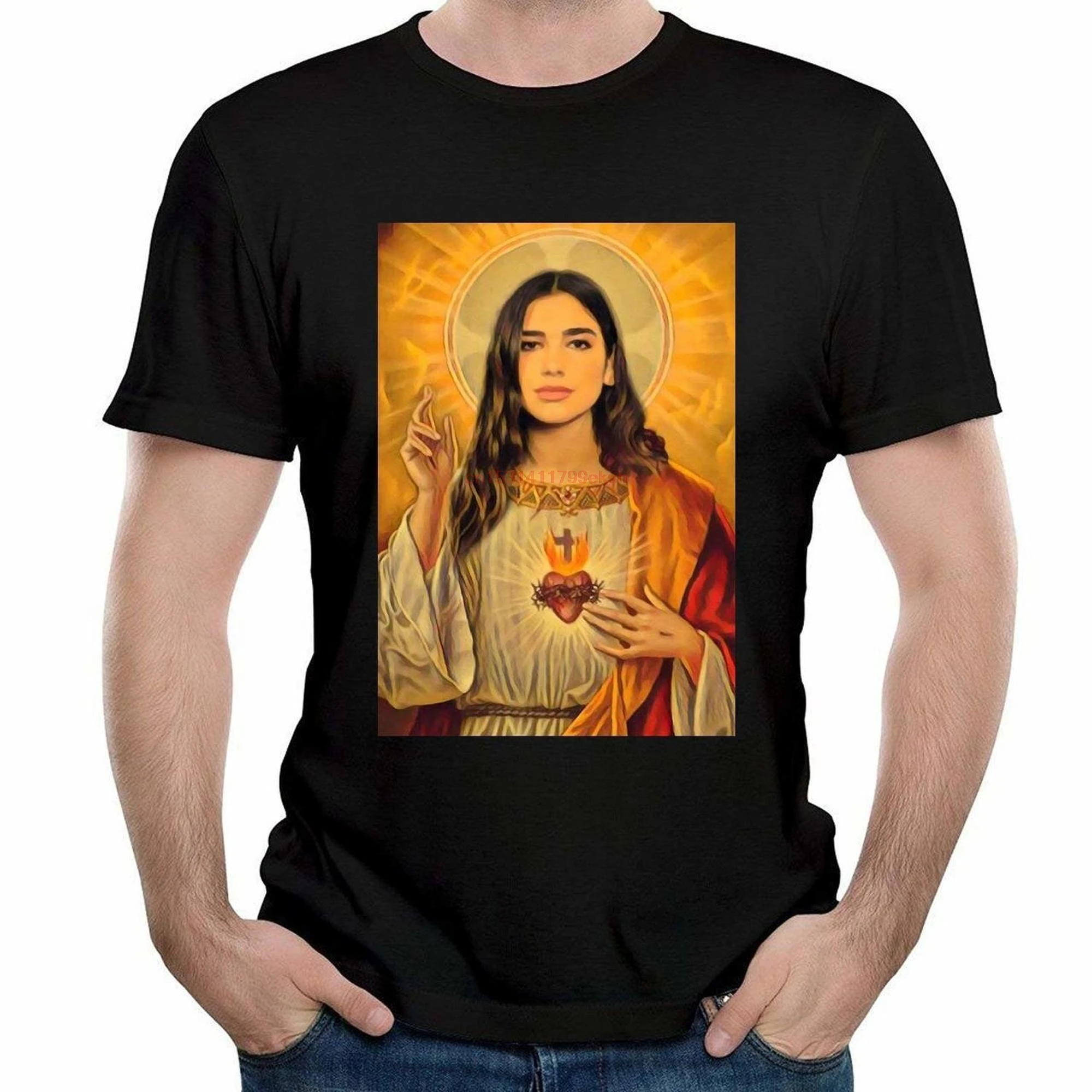

Мужская футболка, Мужская футболка с интровертором, футболки для Дуа, липа, Иисус, черные женские футболки 760