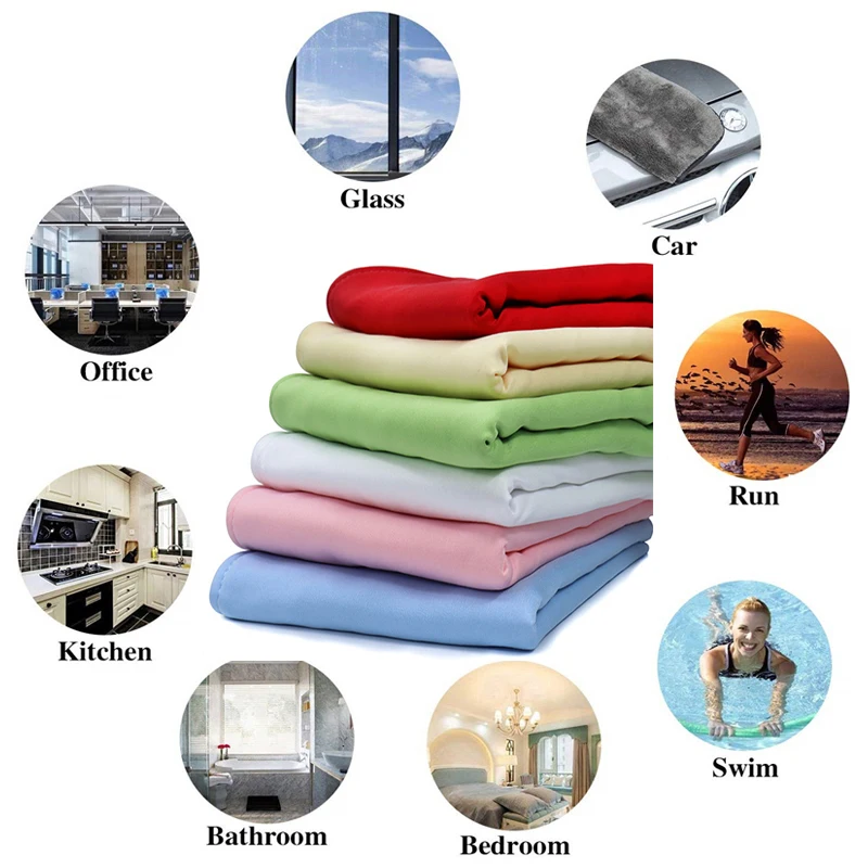 

For GMP Food Factory, Dust-free workshop Car Wash Cleaning Soft Microfiber Towel Absorbent Dish Towel Wipe Cloth Glasses Cloth