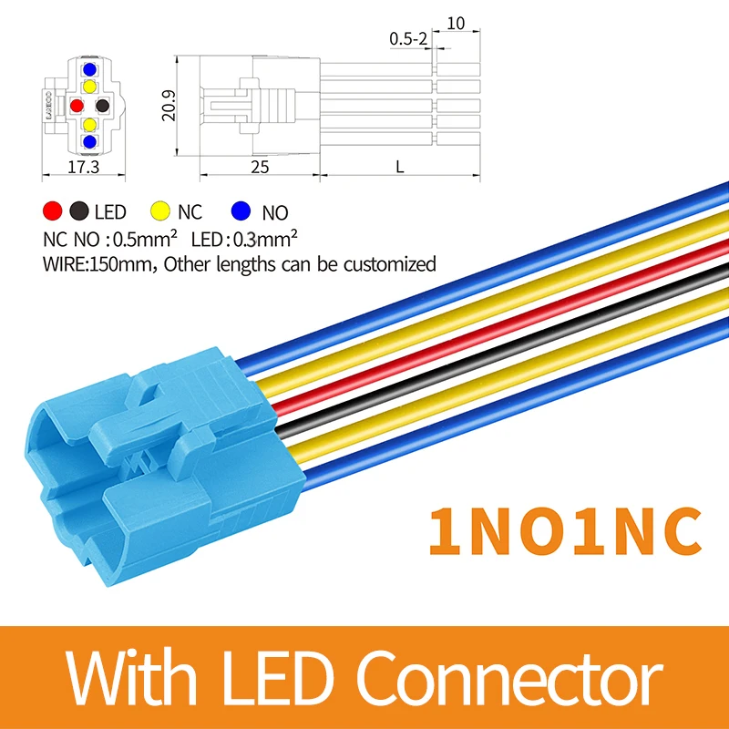 Водонепроницаемый металлический переключатель LANBOO 22B2