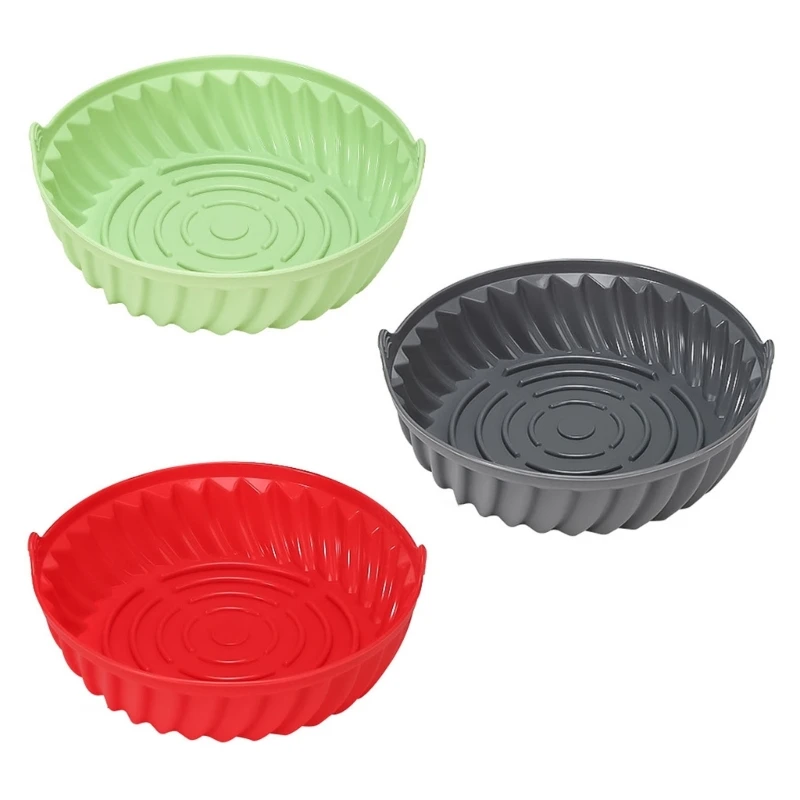 

Silicone Round Shaped 3 Colors to Choose for Air Fryers Use