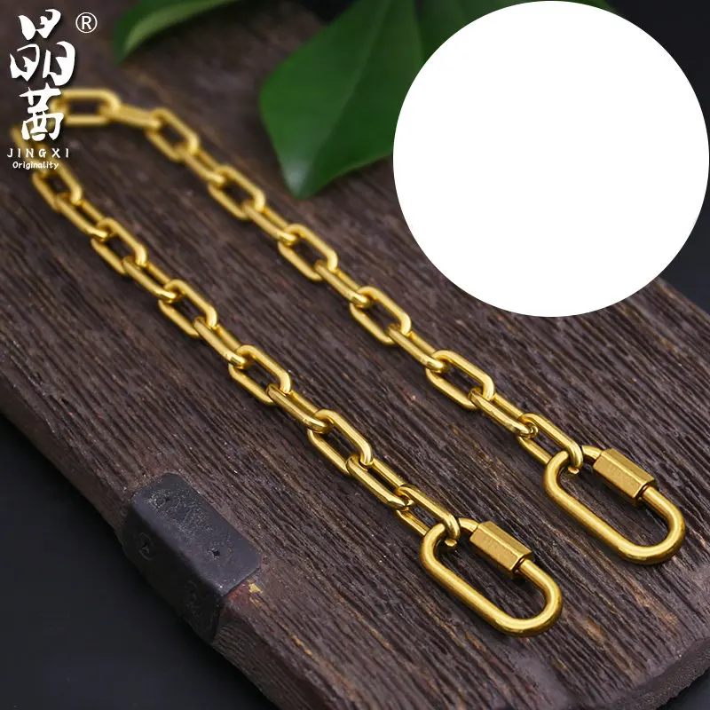 

Gold Color Bag Chain Strap Handle Shoulder Crossbody Handbag Bag Metal Replacement Chains Bag Parts Accessories