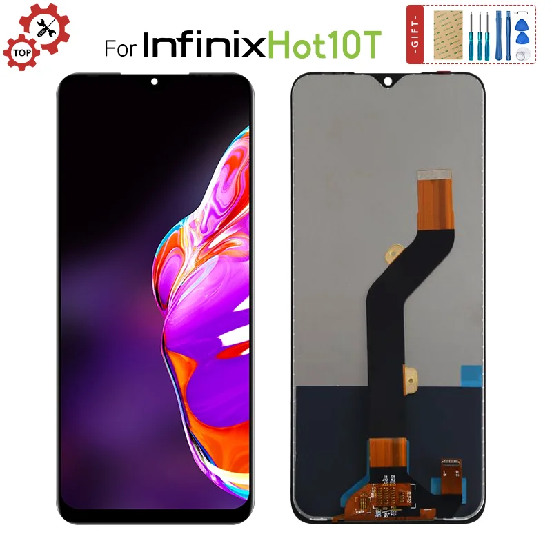 

6.82" LCD For Infinix Hot 10t LCD Display Touch Screen Digitizer Assembly Replacement Parts For Infinix Hot 10t Screen Display