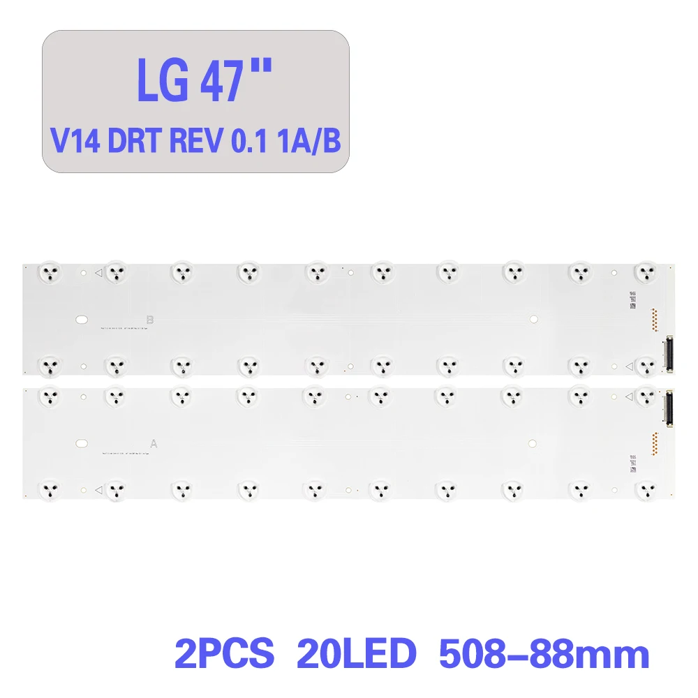 2pcs new led tv backlight strip for 6916L-1574A/1575A with screen LD470DUN strip 47'' V14 DRT REV 0.1 1A/B