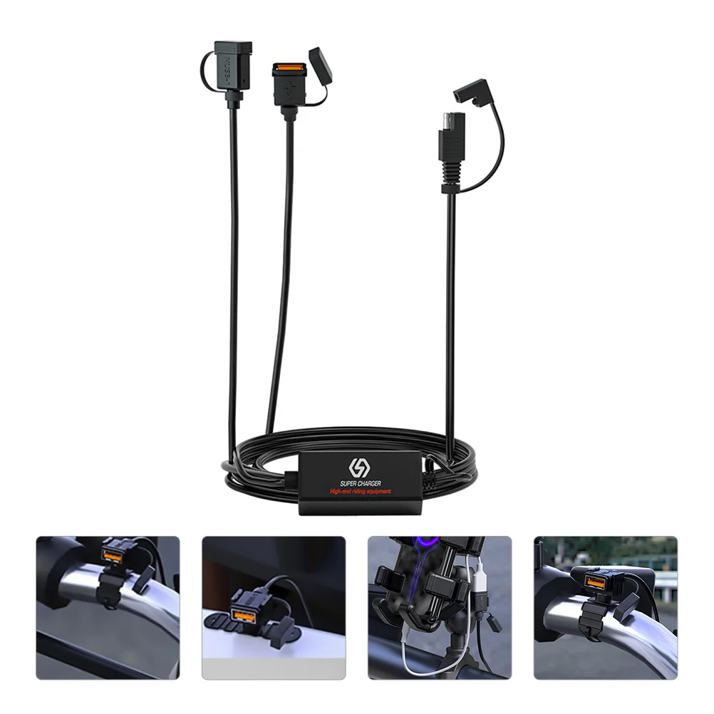 

1 pc Dual Port SAE Motorbike Handlebar Socket for