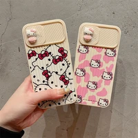 hello kitty 3d cartoon phone cases for iphone 13 12 11 pro max xr xs max x 2022 fashion lady girl all inclusive soft cover gift