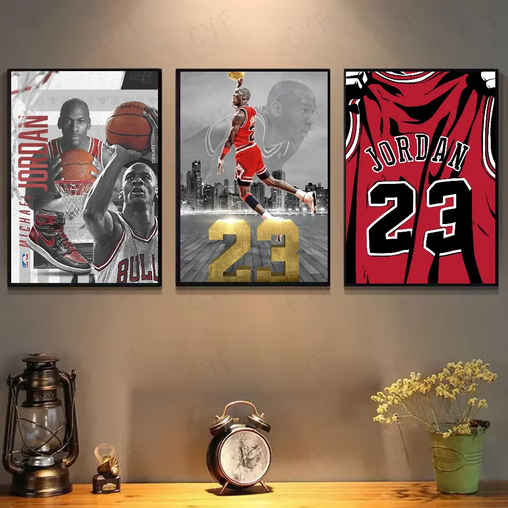 M-Michael J-Jordan постер HD арт липкая стена водонепроницаемый дом гостиная спальня бар