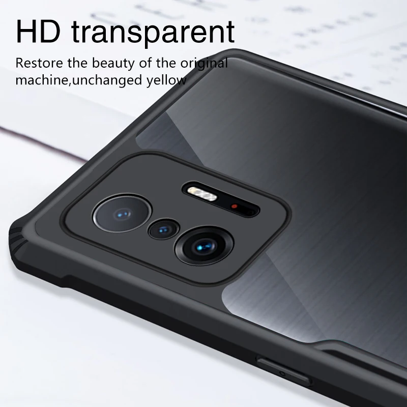 Rzants For Xiaomi Mi 11T MI 11T 12T Pro Case Hard [Blade] Shockproof Slim Crystal Clear Cover funda Casing