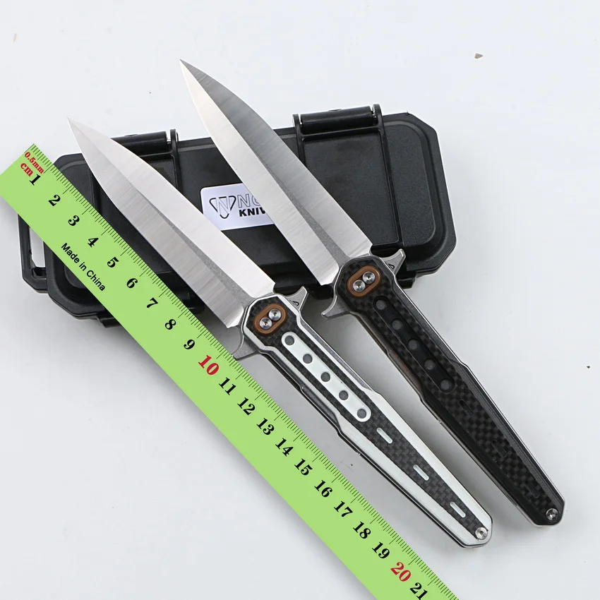 Складной нож NOC DG12, тактический клинок из углеродного волокна с лезвием 440с и рукояткой из G10, для ежедневного использования, кемпинга, охоты, рыбалки