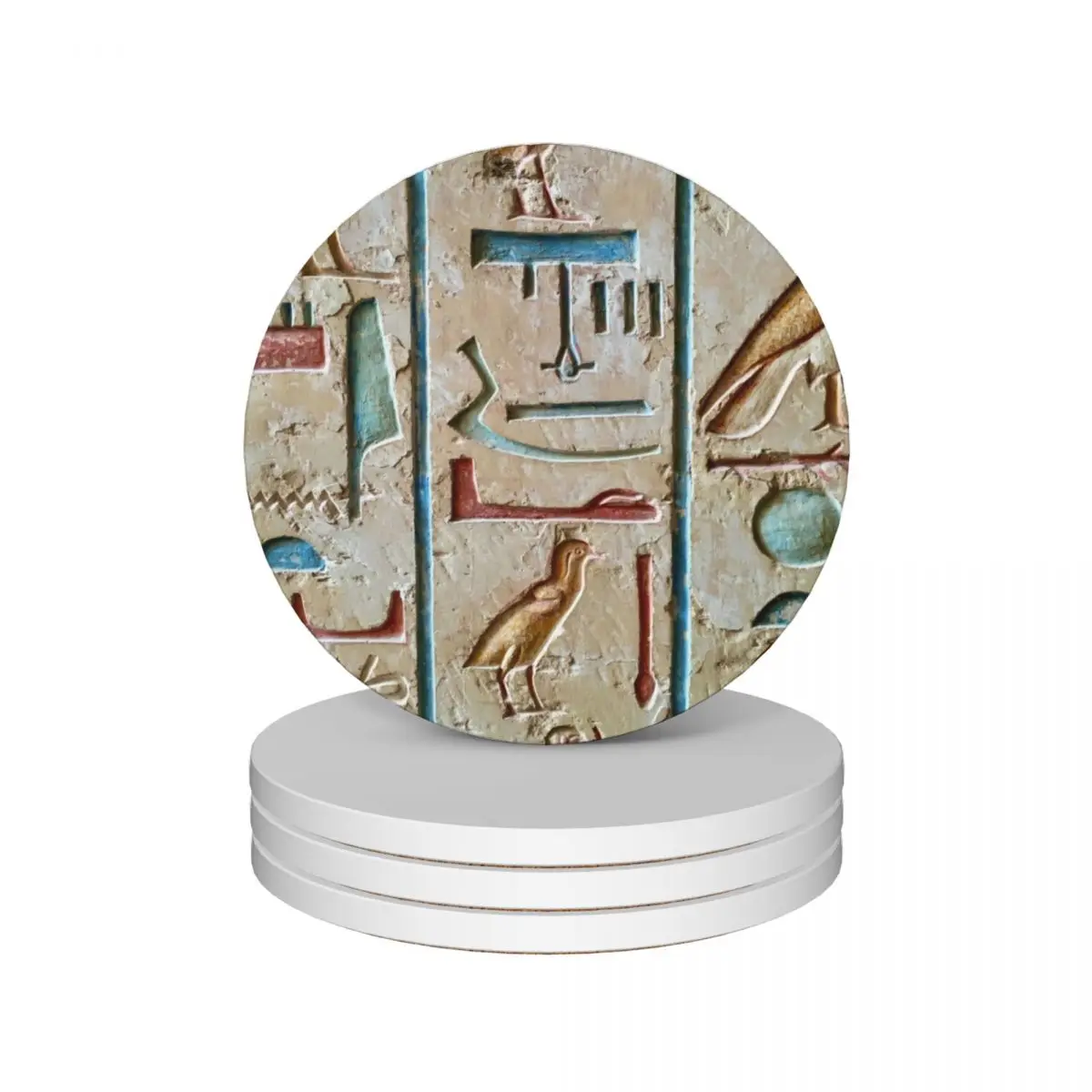 Керамические подставки из древнего Египта hieroglyph (набор 4) для чайных чашек