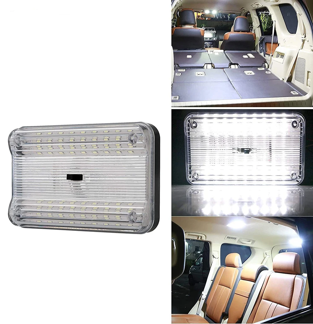 

36LED Car Truck Van Vehicle Auto Dome Roof Ceiling Interior Light Lamp 12V White with On/Off Switch for Cars Vans Camper Vans