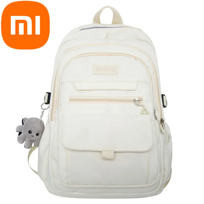 

Рюкзак Xiaomi для мужчин и женщин, простой вместительный дорожный ранец для учеников Старшей школы и студентов
