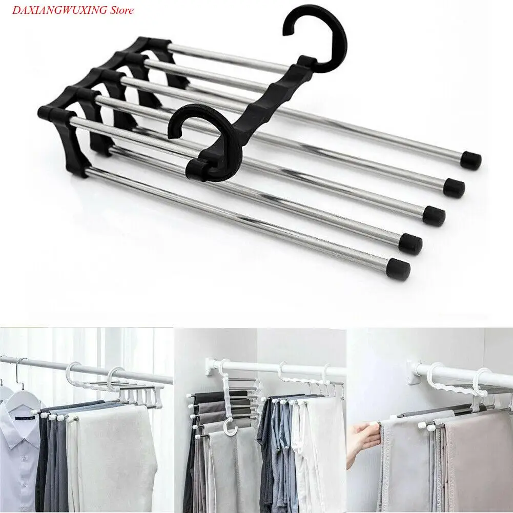 

Wardrobe Magic Hanger MultiFunctional Clothes Hangers Pants Storage Hangers Cloth Rack Multilayer Storage Cloth Hanger 1PC