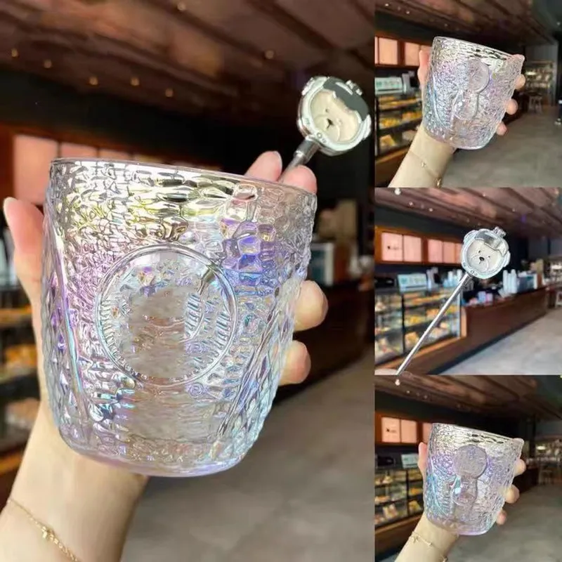 

Astronaut heat-resistant glass premium colorful glass mug color change cute beer mug coffee cup ins gift