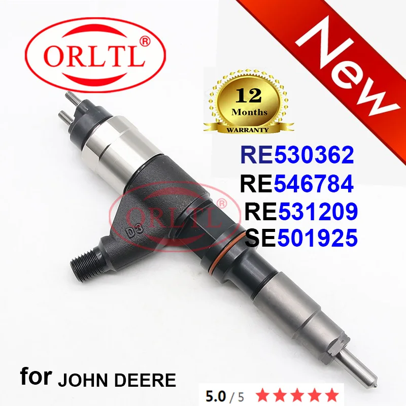 

ORLTL RE530362 RE546784 Новый инжектор RE531209 SE501925 дизельный инжектор с общей топливной магистралью для JOHN DEERE 6830 06-11 4V-CR