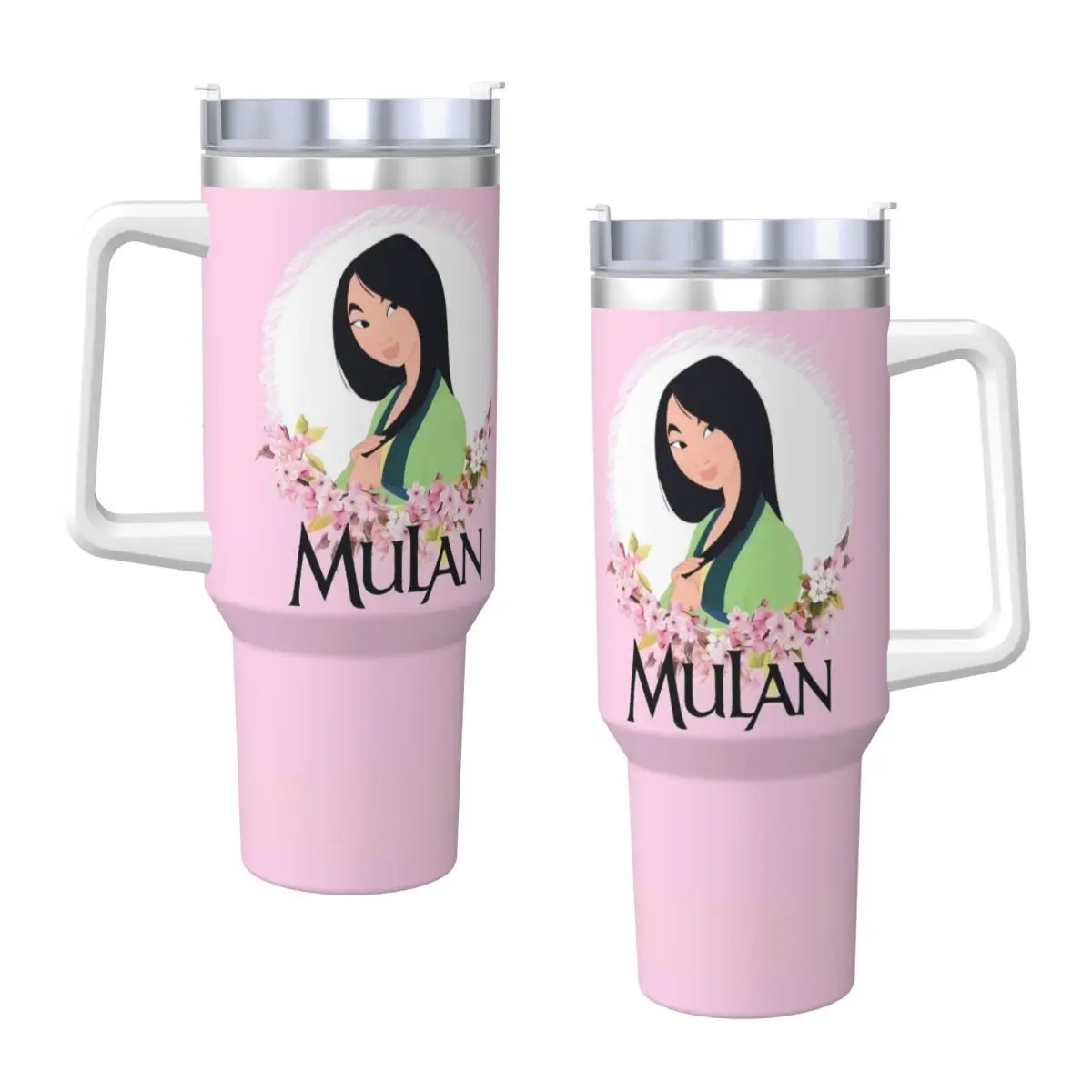 Стакан из нержавеющей стали кружки Mulan Gril чашка с соломинкой бутылка для холодной