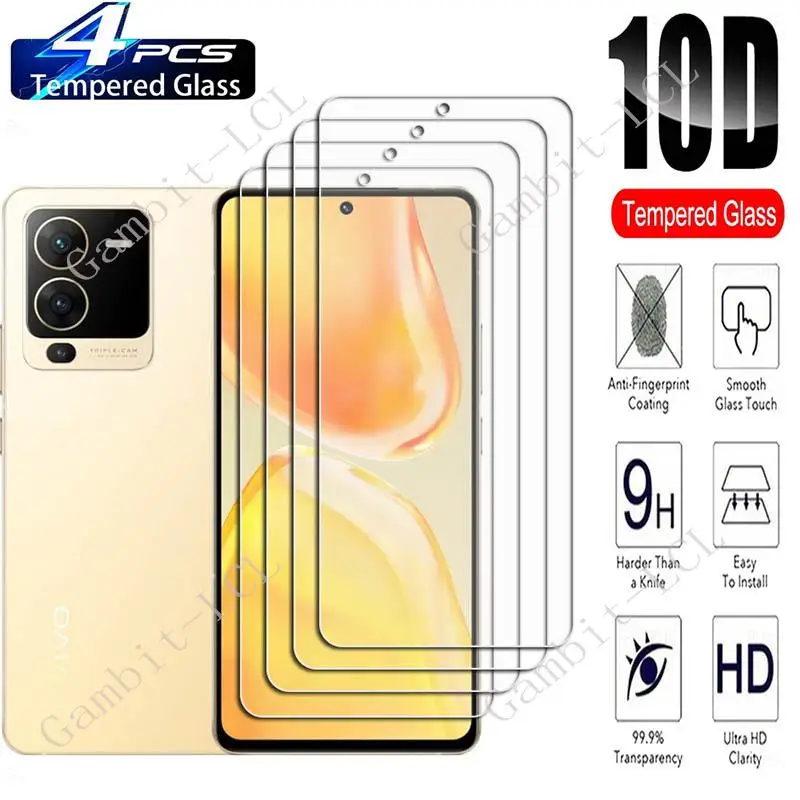 

Оригинальное закаленное стекло HD для Vivo S15 6,62 дюймов VivoS15 V2203A, 4 шт., защитная пленка для экрана телефона