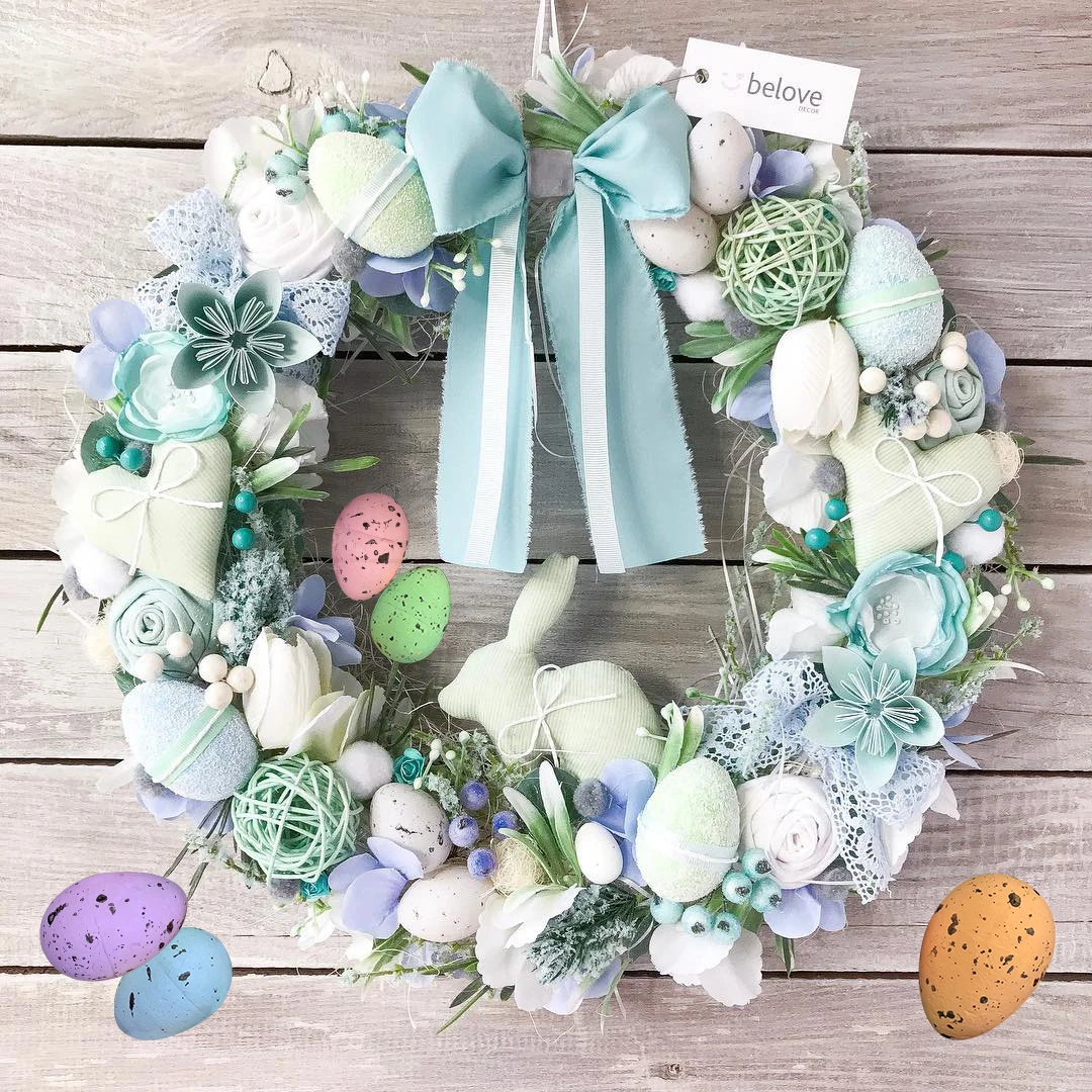 

50 pcs DIY Easter Eggs Handmade Decoration Eggs Hand-painted Easter Toys Kids Pendants Ornaments Children gifts