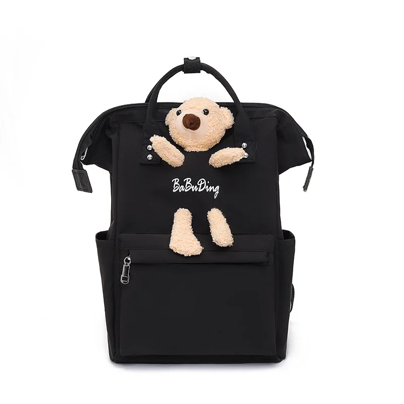 

Cartoon Bear Diaper Backpack Large Capacity Mummy Bag For Nappies Maternity Baby Backpack For Travel Korean Style
