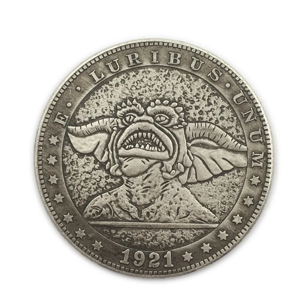 

Relief 1921 Big ear Monster American Skeleton Silver Dollar manufacturer WeChat Collection Wholesale
