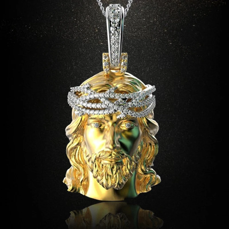 

Religious Jesus God Bible Necklace Exquisite Vintage Men's Pendant Wholesale Items Jewelry Ladies Accessories Christmas Gifts
