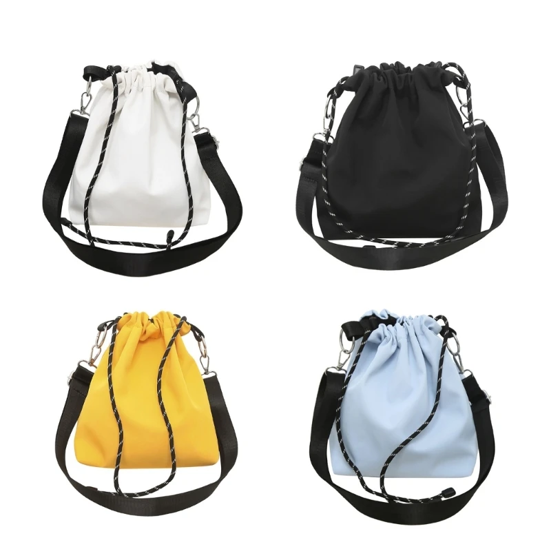 

2023 New Simple and Elegant Female Shopper Bag Drawstring Crossbody Bag Perfect for DAILY Use and Special Occasions