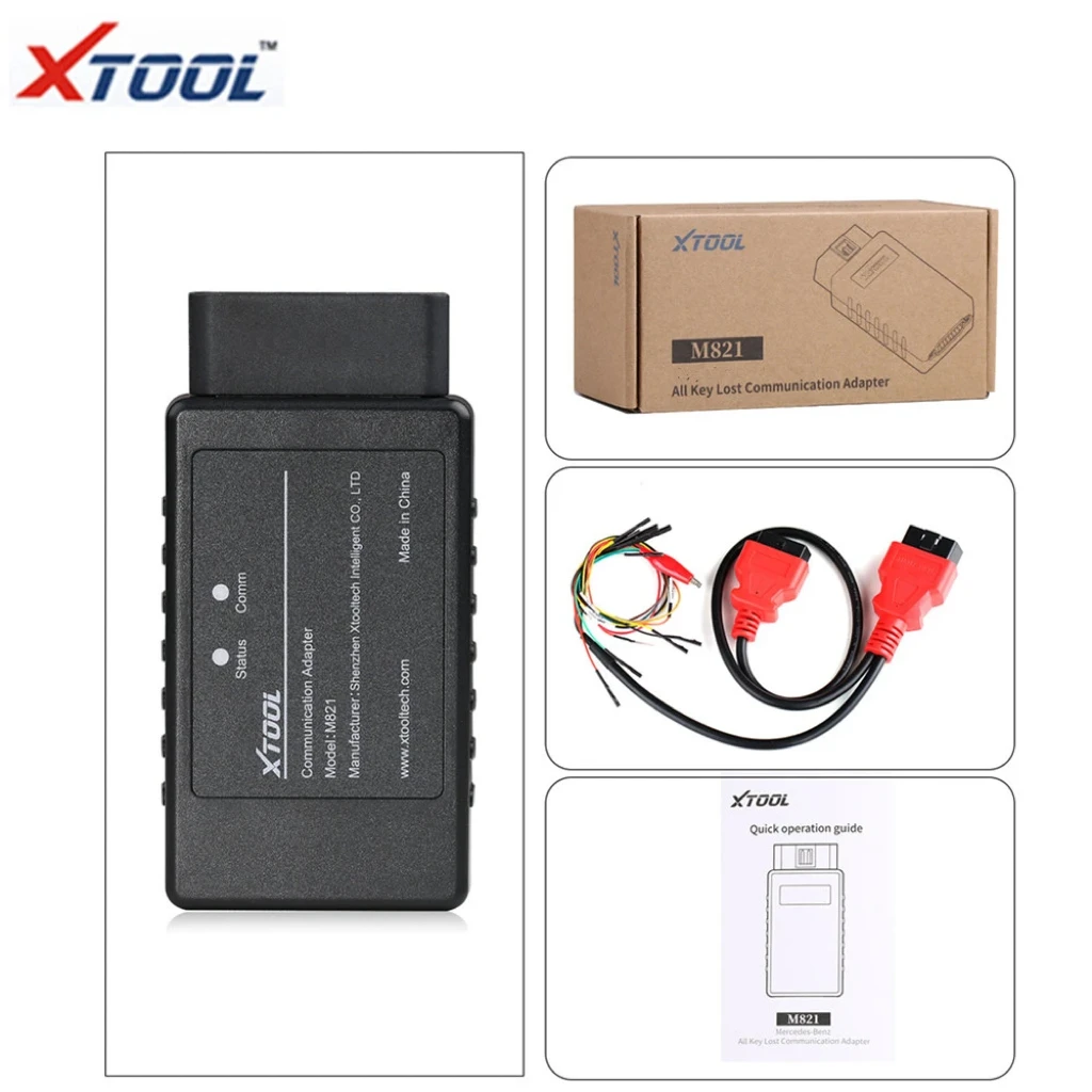 

2023 Newest XTOOL M821 Adapter for Mercedes-Benz All Keys Lost