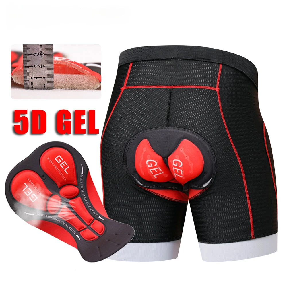 

MTB Bike Cycling Shorts 2023 Men Women 5D Gel Pad Shockproof Cycling Clothing Bicycle Breathable Mesh Underwear Shorts Set