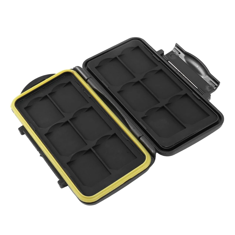 

Water-Resistant Shockproof Storage Memory Card Case For 12 SD Cards Bag
