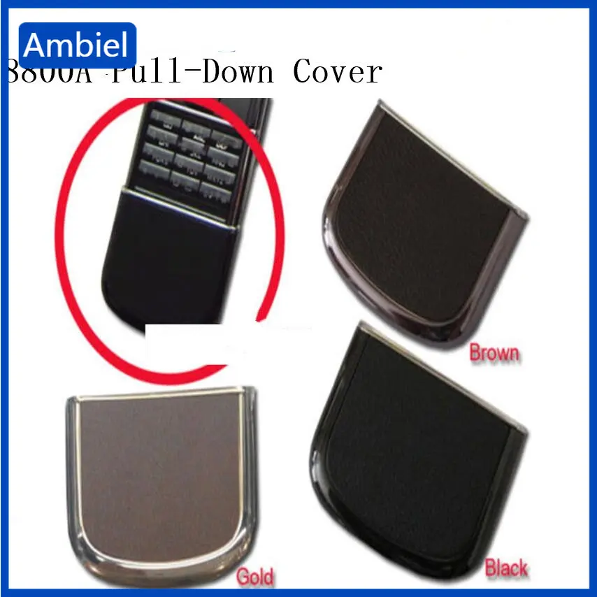 

Leather Front Pull-Down Cover For Nokia 8800A 8800E 8800SA 8800 Arte Sapphire Battery Door Back Cover Housing