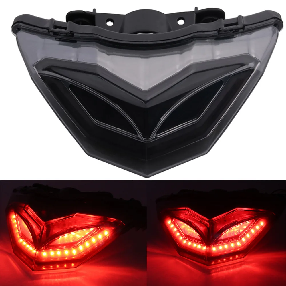 

For Kawasaki Ninja 250/300/350 Motorcycle LED Tail Light Rear Lights With Turn Signal Light Ninja300 Ninja250 2013 - 2015