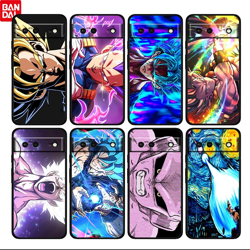 

Anime Dragon Ball Z Cool Shockproof Cover for Google Pixel 6 6a 6Pro 5 5a 4 4a XL 5G Black Phone Case Shell TPU Soft Coque Capa