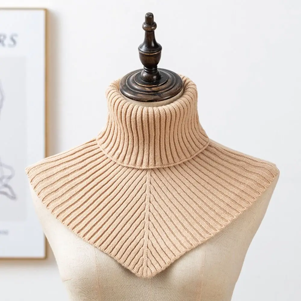 Сплошной цвет водолазка искусственный воротник украшение для одежды аксессуары