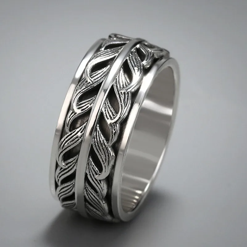 BOCAI Новые настоящие серебряные ювелирные изделия S925 в стиле ретро тайские