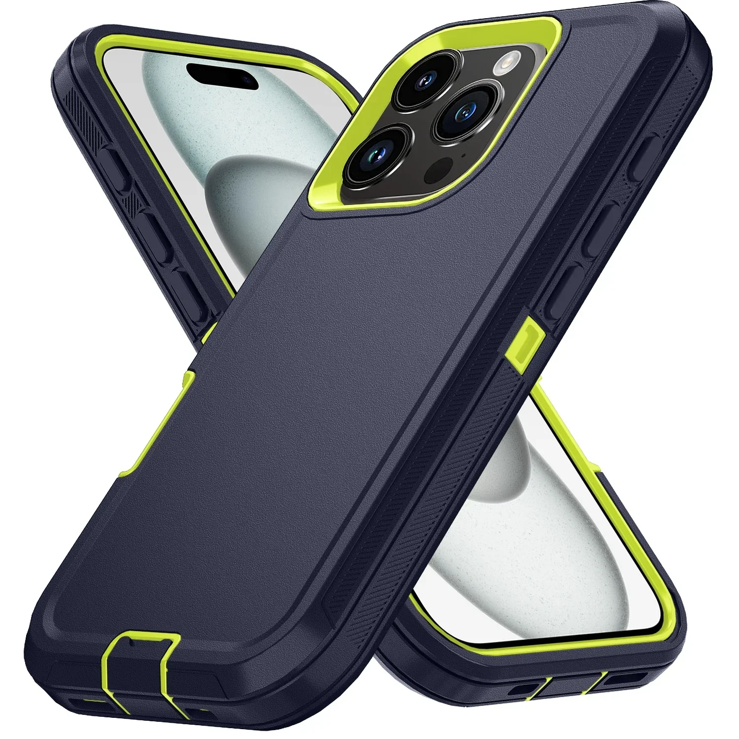 Фото Противоударный чехол для телефона Defender для Iphone 15 14 11 12 13 16 Pro Max XSMAX 7 8 SE2 16E, жесткая задняя крышка с зажимом №1