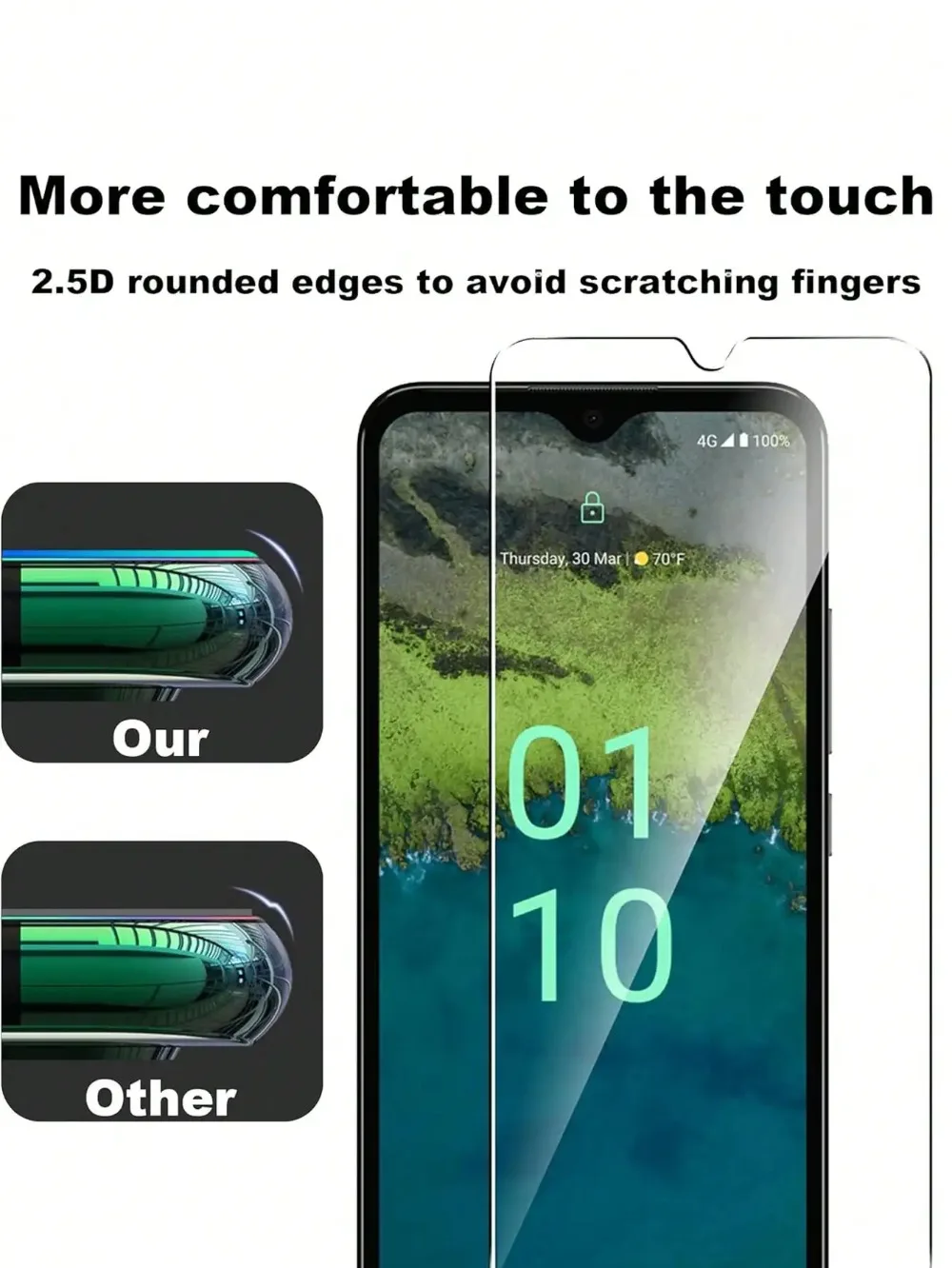 Фото Защитное стекло из закаленного стекла для LG V60 V50 V40 V35 ThinQ 5G V60 ThinQ 5G UW, 3 шт., защитное стекло для LG Velvet G8 G7 ThinQ №3